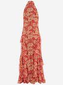 Lauren Ralph Lauren Long Nylon Dress With Floral Print