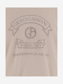 Giorgio Armani Viscose T Shirt With Logo Print