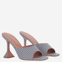 Amina Muaddi Lupita Fabric And Leather Sandals