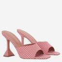Amina Muaddi Lupita Fabric And Leather Sandals