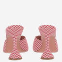 Amina Muaddi Lupita Fabric And Leather Sandals
