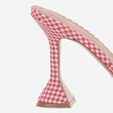 Amina Muaddi Lupita Fabric And Leather Sandals