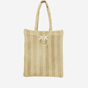 Pinko Easy Raffia Shopping Bag