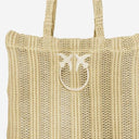Pinko Easy Raffia Shopping Bag