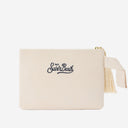 Mc2 Saint Barth Cotton Clutch With Beaded Marine Motifs