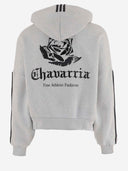 Adidas X Willy Chavarria Stretch Cotton Zip Up Hoodie With Logo