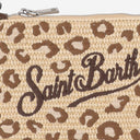 Mc2 Saint Barth Raffia Effect Clutch With Shoulder Strap