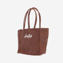 Mc2 Saint Barth Rafiya Handbag With Logo