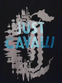 T Shirt Just Cavalli In Cotone Con Stampa Logo