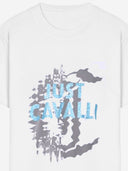 Just Cavalli Cotton T Shirt With Logo Print