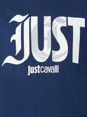 Just Cavalli Cotton T Shirt With Logo Print