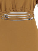 Pinko Cotton Dress With Cut Out Detail
