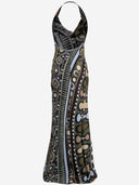 Emilio Pucci Long Silk And Viscose Dress With All Over Print