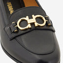 Salvatore Ferragamo Leather Loop Loafers
