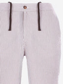 Mc2 Saint Barth Striped Cotton Shorts