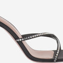 Amina Muaddi Sally Satin Sandals
