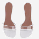 Amina Muaddi Andreea Glass Sandals