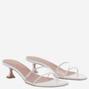 Amina Muaddi Andreea Glass Sandals