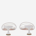 Amina Muaddi Andreea Glass Sandals