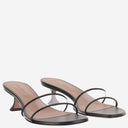 Amina Muaddi Andreea Glass Sandals
