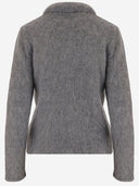 Chloè Alpaca Blend Polo Shirt With Brushed Finish