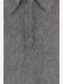Chloè Alpaca Blend Polo Shirt With Brushed Finish