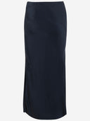 Vince Long Acetate Skirt
