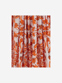 Dolce & Gabbana Long Cotton Poplin Dress With Majolica Print