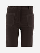 Ql2 Donna Stretch Cotton Velvet Pants