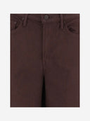 Jeans Mother in cotone elasticizzato a gamba larga