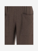 Pantaloni Giorgio Armani In Seta Stretch E Cashmere