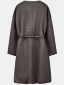 Giorgio Armani Manteau oversize en laine avec ceinture et ourlet froncé