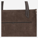 Borsa in pelle scamosciata Cabas con mocassino allungato Jw Anderson