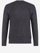 Maglione Polo Ralph Lauren in lana e cashmere lavorato a trecce
