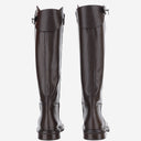Poeve-Lederstiefel mit dekorativem Riemen