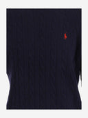 Maglione Polo Ralph Lauren in lana e cashmere lavorato a trecce