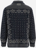 Camicia Guest In Residence In Maglia Di Cashmere Con Design Fantasia