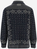 Camicia Guest In Residence In Maglia Di Cashmere Con Design Fantasia