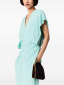 Stella Mccartney Midi Dress With V Neck And Drape