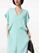 Stella Mccartney Midi Dress With V Neck And Drape