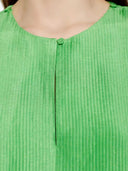 Tory Burch Long Sleeved Dress With Pleated Bib