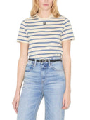 Tory Burch Striped Cotton T Shirt