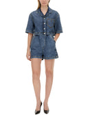 Camicia ritagliata dei jeans Moschino