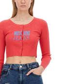 Cardigan ritagliato dei jeans Moschino