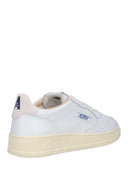 Autry Medalist Low Man Bj04 Leather/Suede/Logo White/Snow White