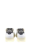Autry Medalist Low Man Hj04 Leather/Printed Suede/Logo White/Lavagna