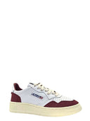 Autry Medalist Low Wom Ft20 Soft Leather/Suede White/Burgundy