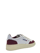 Autry Medalist Low Wom Ft20 Soft Leather/Suede White/Burgundy