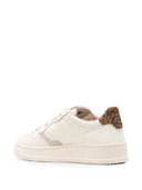Autry Medalist Low Top Sneakers With Leopard Print Inserts