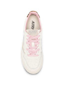 Autry Medalist Low Top Sneakers With Leopard Print Inserts
